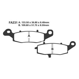 EBC EPFA231HH Pastiglie Epfa Suzuki Sv 650 Ant Dx