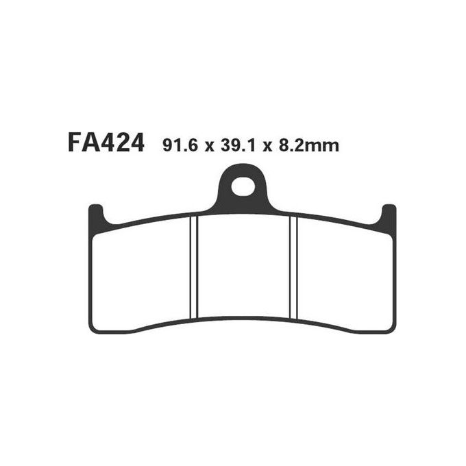 EBC EPFA424HH Pastiglie Epfa Mv Brutale 750 /910 F4 750/1000 anteriore