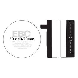 EBC FA012V Pastiglie V Honda Cb 400/500/7 50