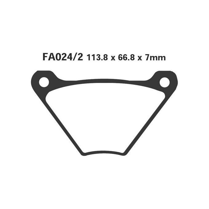 EBC FA024/2 Pastiglie Harley Davidson Fxs 73-83 Fa24/2