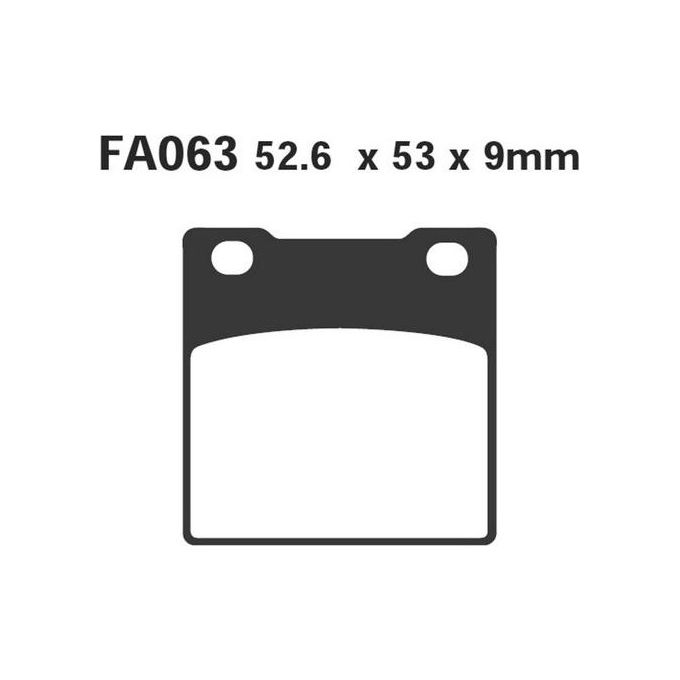 EBC FA063HH Pastiglie Hh Suzuki Gsx-R Sv 650 posteriore