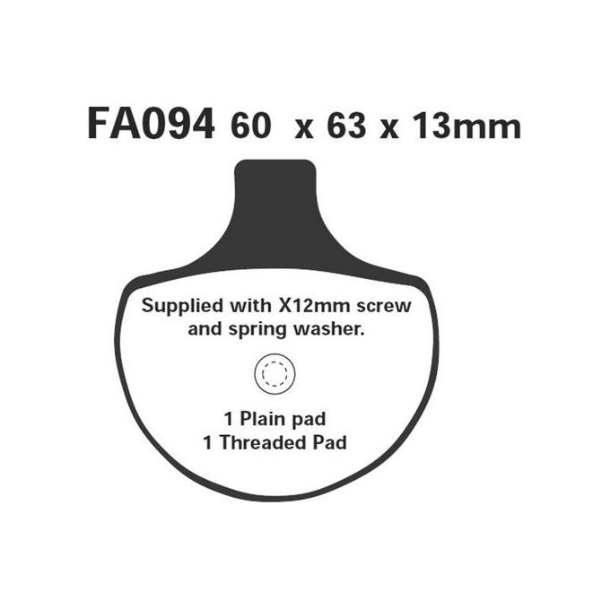 EBC FA094 Pastiglie Harley Davidson Fx/D/S/R.. 84-99