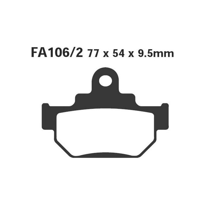 EBC FA106/2TT Pastiglie Suzuki Dr600 85 anteriore