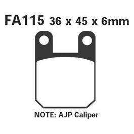 FA115 Pastiglie Aprilia Rs-Rx-Sx 50 06-08 posteriore 