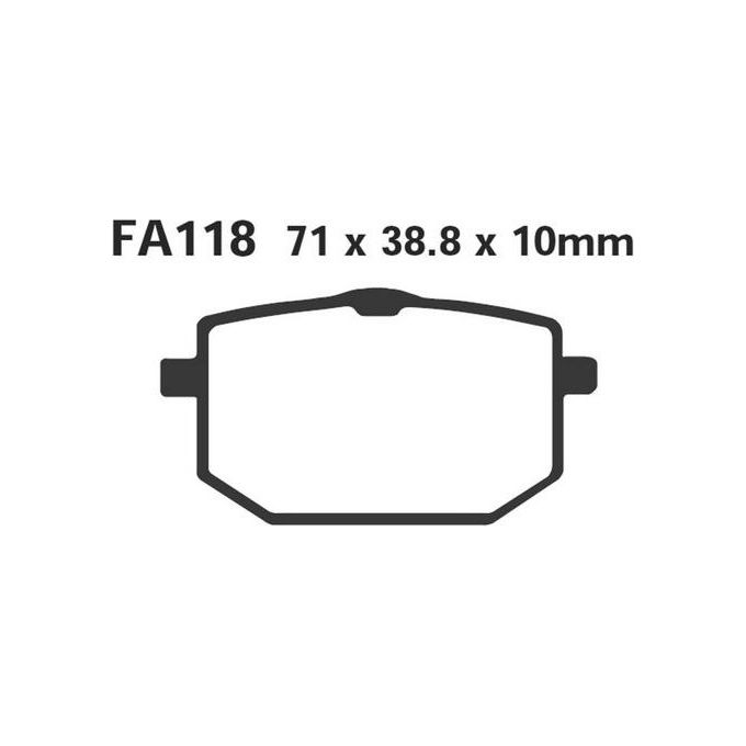 EBC FA118 Pastiglie Yamaha Xt600Z Tenere -90