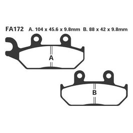 EBC FA172TT Pastiglie Yamaha Xtz600 Tenere anteriore 