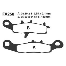 EBC FA258TT Pastiglie Kawasaki Kx 80/85/100 anteriore 