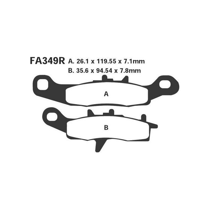 EBC FA349R Pastiglie R Kawa-Suzuki Dx