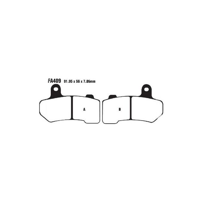 EBC FA409VLD Pastiglie Vld Harley Davidson Vrscr Street Rod 06- anteriore