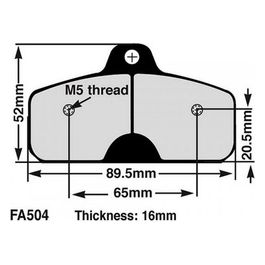 Ebc FA504S Pastiglie Kart 16 Mm Green