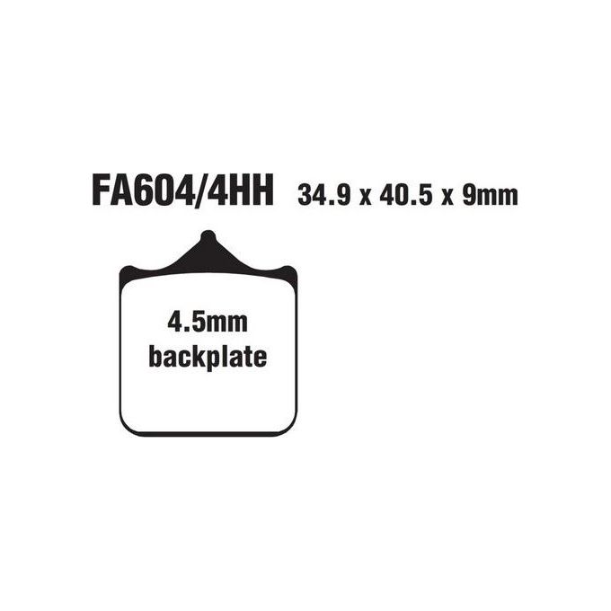 EBC FA604/4HH Set pastiglie Hh Bmw S1000Rr anteriore 2Cp 4Pz