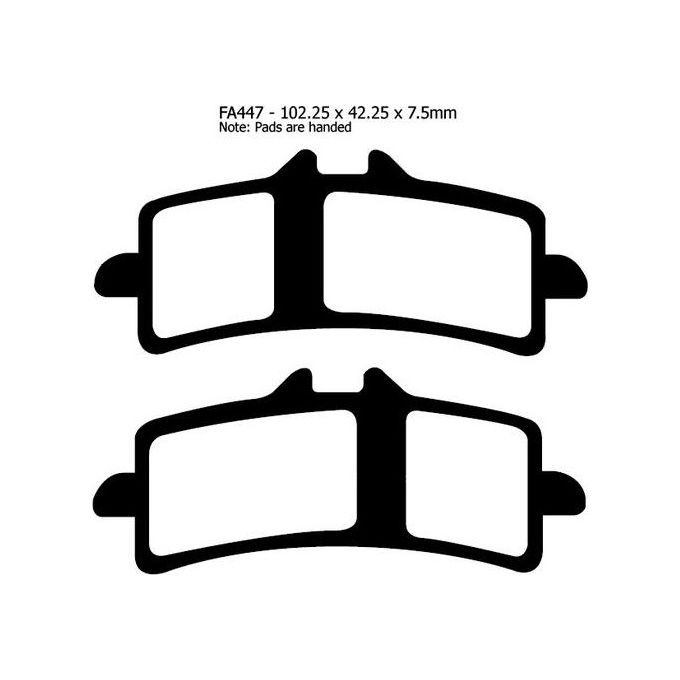 EBC GPFAX447HH Pastiglie Gpfax Ducati 1098 07- Mv Agusta F4 1000 07- Ant
