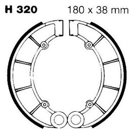 EBC H320 Ganasce Honda Cb750 K1-K7 