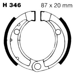 EBC H346 Ganasce Bombardier 50/90 02-04 
