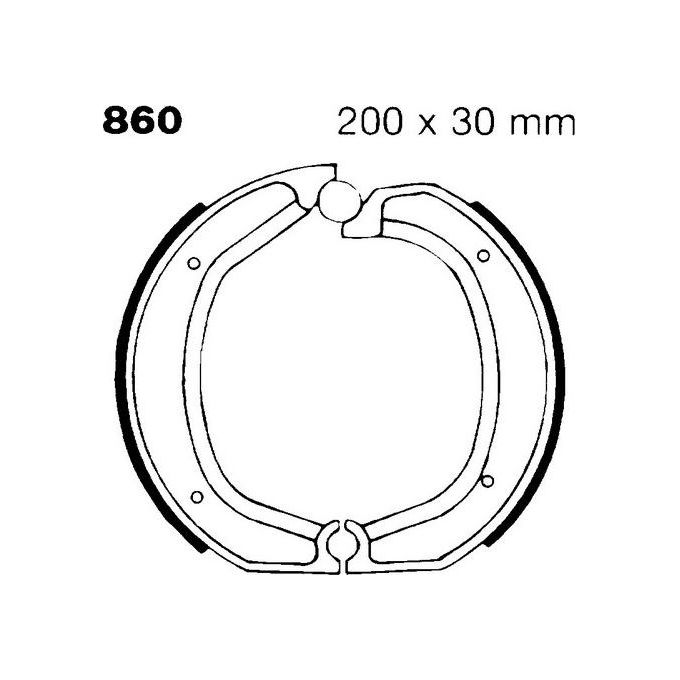 Ebc R2586000 Ganasce Bmw R80/90/100 posteriori