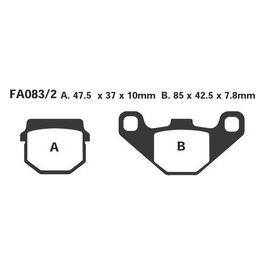 EBC SFA083/2HH Pastiglie Sfa Nrg Power anteriore 