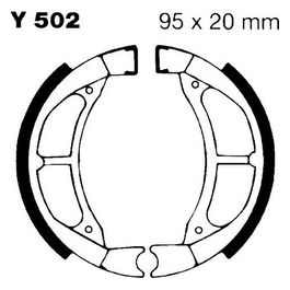 EBC Y502 Ganasce Yamaha Yz50 