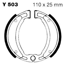 EBC Y503 Ganasce Mbk Booster - Yamaha posteriore 