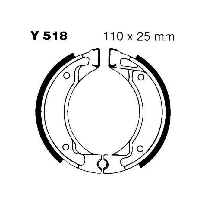 EBC Y518 Ganasce Mbk Booster I Serie anteriore -posteriore