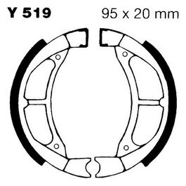 EBC Y519 Ganasce Yamaha Cg50 E 