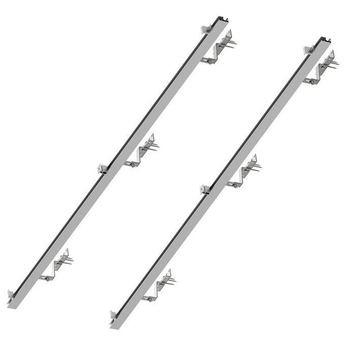 EcoFlow, Staffa per Montaggio Pannelli Solari, Supporto per Tetto Inclinato EFA-BKWPITCHEDROOF-W-EU