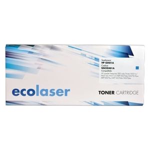 Ecolaser Toner Compatibile per Hp Ce401a Compatibile  5,5k Ciano
