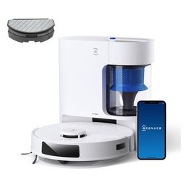 Deebot N20 Pro Plus Robot Aspirapolvere e Lavapavimenti Tecnologia PureCyclone ZeroTangle OZMO Pro 2.0 Bianco