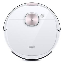 Ecovacs Deebot OZMO T8 Robot Aspirapolvere e Lavapavimenti 2 in 1 Autonomia 175 minuti Capacita' 0,42 Litri Navigazione intelligente Controllo tramite App Bianco