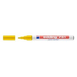 Edding 4-751005 Marcatore a Vernice 751 Punta Conica 1-2mm Giallo