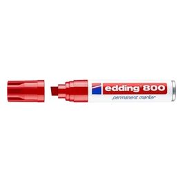 Edding 4-800002 Marcatore Permanente 800 Punta Scalpello 4-12mm Rosso