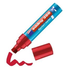 Confezione 10 Marcatori Flipchart Base Acqua Rosso