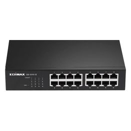 Edimax GS-1016 V2 Switch di Rete Gestito Gigabit Ethernet 10/100/1000 Nero