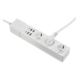 Edimax Presa Multipla con Protezione Sovratensione con 3 AC Porte e 4 Usb