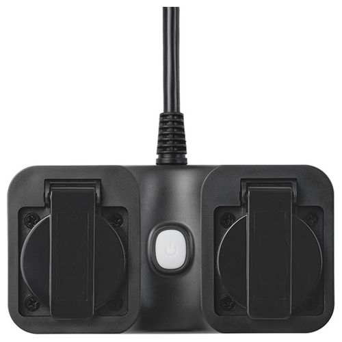 SP-1122WTO Presa Intelligente Wi-Fi Smart Home 2300 W Interno Esterno 2 Prese EU Alexa Google colore Nero