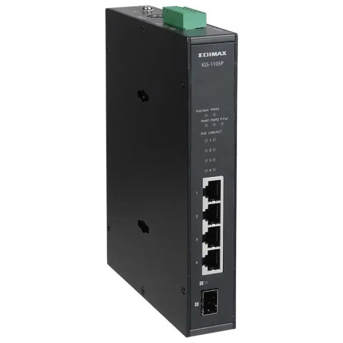 Edimax Switch di Rete Gigabit Ethernet PoE Non Gestito IGS-1105P