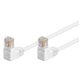 Ednet cavo rete utp cat.5e connettori rj45 a 90 gradi mt 3