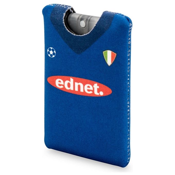 Ednet spray detergente con panno in microfibra per cellulari e tablet maglia italia