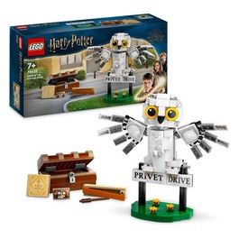 Harry Potter 76425 Edvige al Numero 4 di Privet Drive, Gioco per Bambini 7+, Modellino da Costruire di Civetta delle Nevi