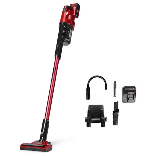 2347189 TE-SV 18 Li-FLX-Solo Aspirapolvere a batteria senza sacchetto 0.6 L 2 modalità ECO e BOOST colore Rosso/Nero