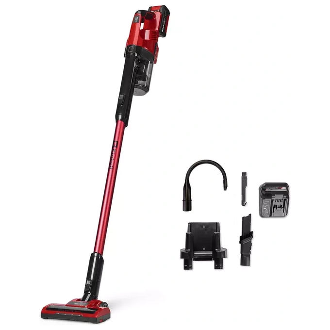 Einhell 2347189 TE-SV 18 Li-FLX-Solo Aspirapolvere a batteria senza sacchetto 0.6 L 2 modalita' ECO e BOOST colore Rosso-Nero