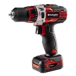 Einhell Trapano Avvitatore A Batteria Nero/Rosso Te-Cd 12/1 Li