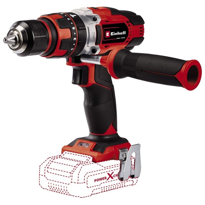 Image of Einhell Trapano Avvitatore A Percussione A Batteria Te-Cd 18-48 Li-I Senza Batteria e Caricabatteria Ideale per Fai da te e Progetti di Brico
