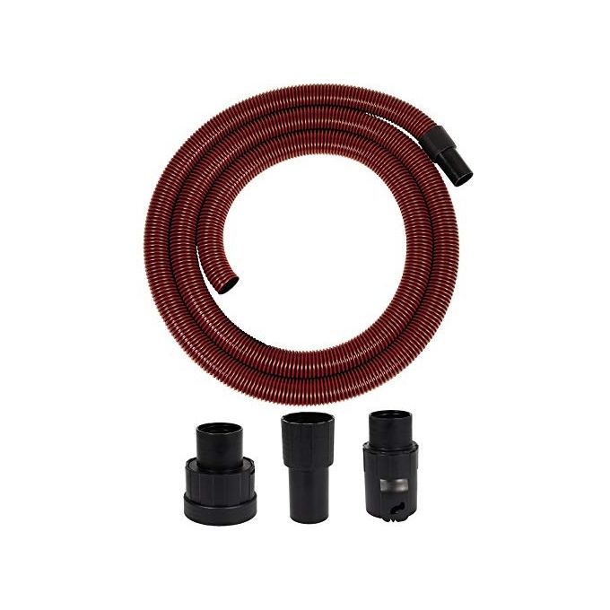 Einhell 2362005 Tubo di Aspirazione Premium per Aspirapolvere Umido e Secco 36 mm 3 m EVA Antistatico 3 Adattatori colore Rosso