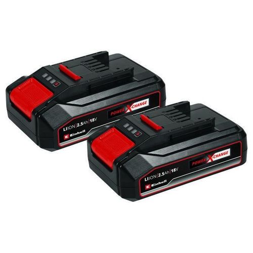 Einhell Twinpack 2 Batterie Power X-Change 2,5 Ah In Scatola Di Cartone