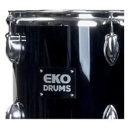 Batteria Acustica Ed-200 Drum Kit Black 5 Pezzi