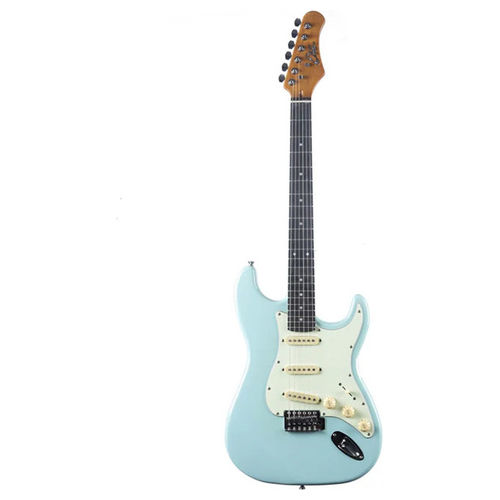 8056734498394 Chitarra Elettrica Stile Strat Daphne Blue Corpo Pioppo Manico Acero