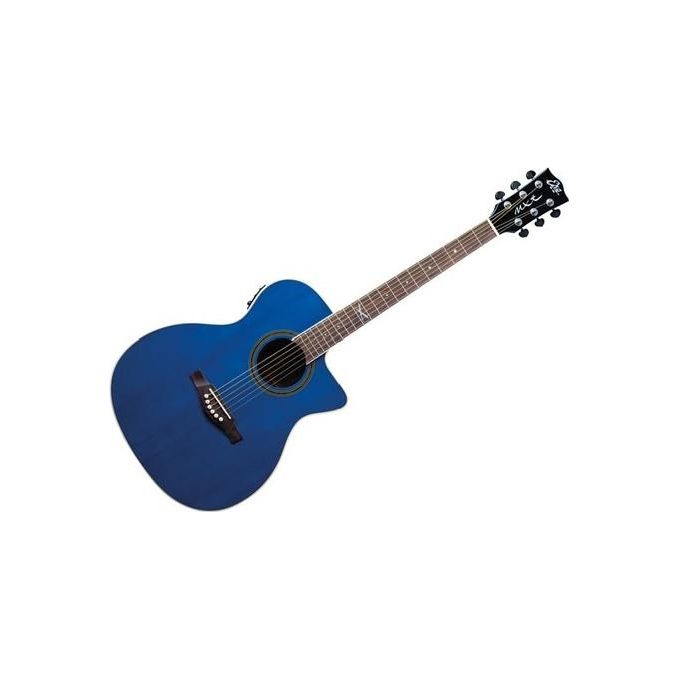 Image of Eko NXT A100CE Chitarra Acustica See Through Blue