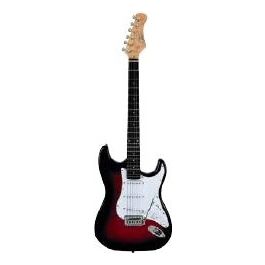 Chitarra Elettrica S-300 Colore Chrome Red Corpo in Tiglio Manico in Acero con 22 Tasti e Pickups S-S-S