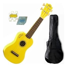 Ukulele Soprano in Laminato Giallo con Borsa