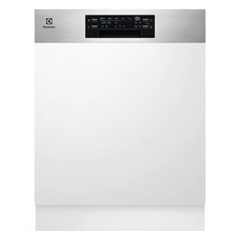 Electrolux EEA47201IX Lavastoviglie da Incasso a Scomparsa parziale 13 coperti Classe energetica E 8 programmi Motore Inverter Tecnologia AirDry 60 cm Frontalino Inox Antimpronta